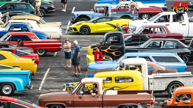Cars at Hot Rod Power Tour 2023 at Atlanta Motor Speedway