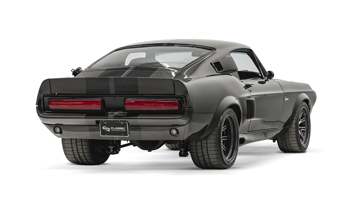 Classic Recreations Shelby GT500CR20 from rear three-qaurter view