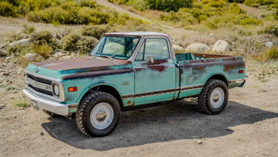 ICON 4X4 Chevrolet C Modern Retro Series front three-quarter view on dirt road