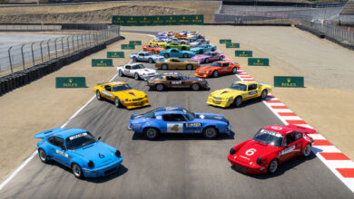 IROC cars on WeatherTech Raceway Laguna Seca for the Rolex Monterey Motorsports Reunion