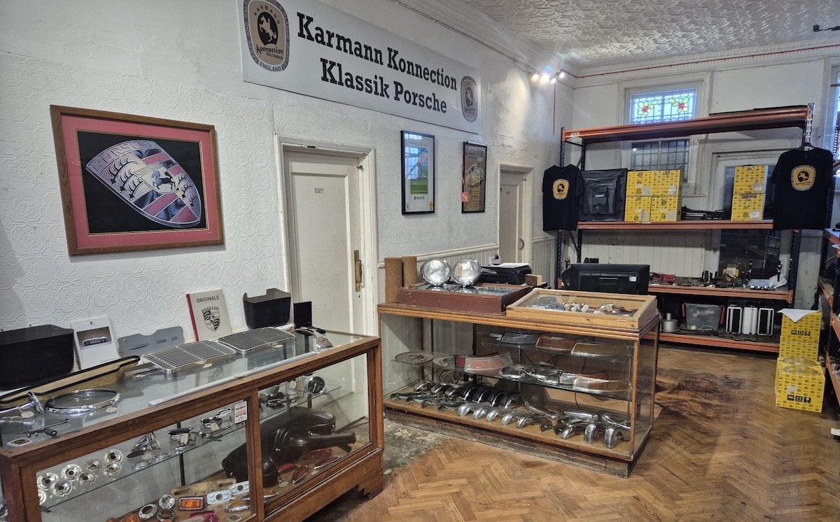 karmann konnection showroom interior parts displays