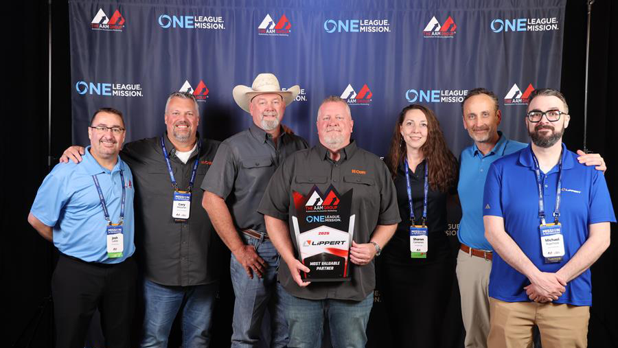 Lippert wins AAM Group's 2026 Most Valuable Partner Award.