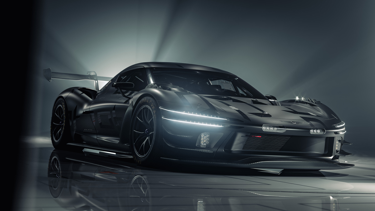 Magma GT3 Concept front three-quarter view