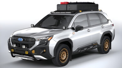 Modified 2026 Subaru Forester Wilderness three-quarter front view