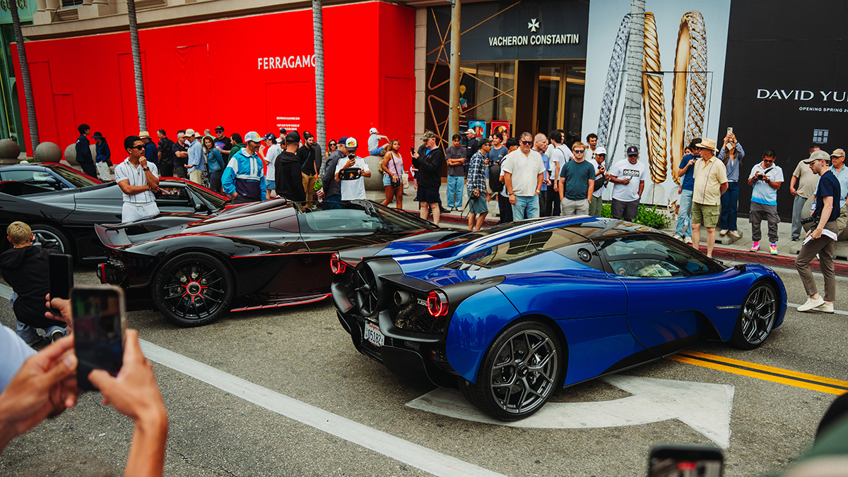 Row of supercars and hypercars