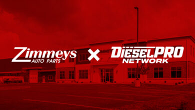 Zimmneys Auto Parts and AAM Group Diesel Pro Network logos