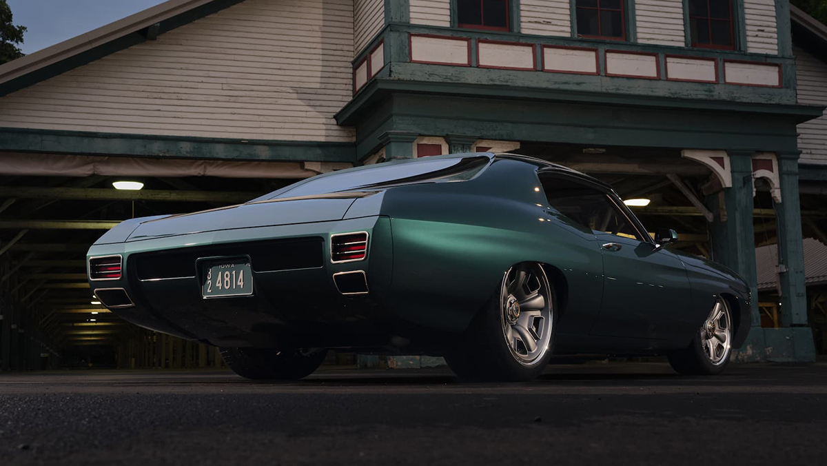 1970 Chevelle three-quarter rear shot