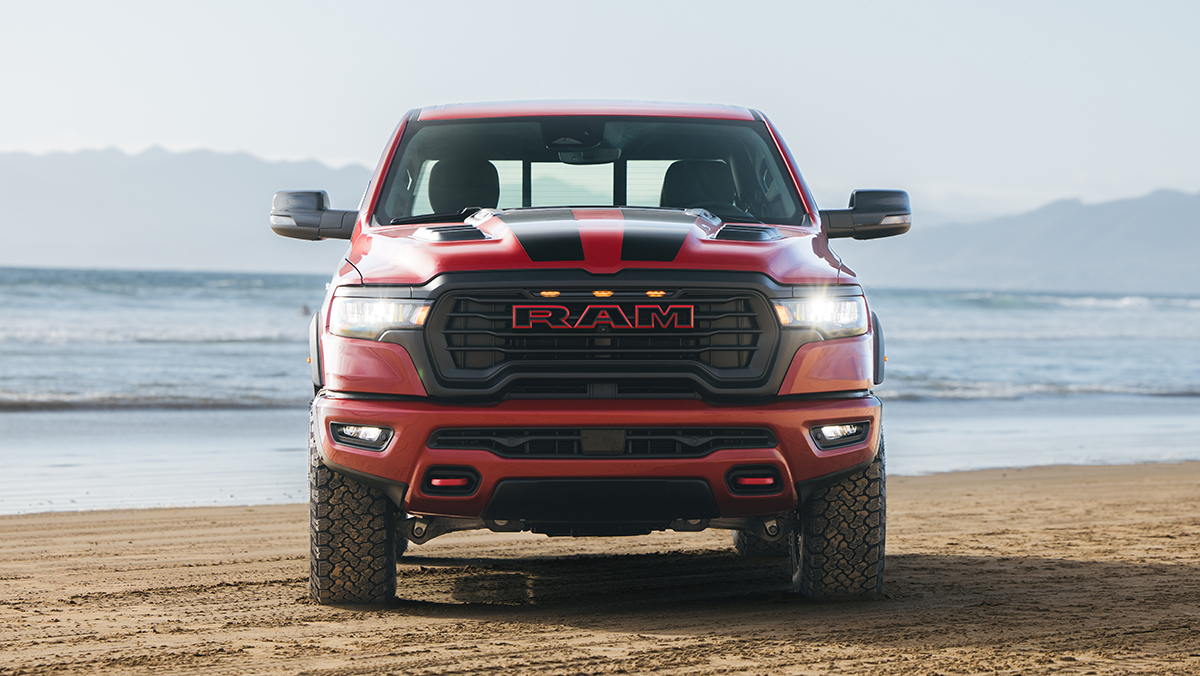 2027 Ram 1500 by Roush head on on beach