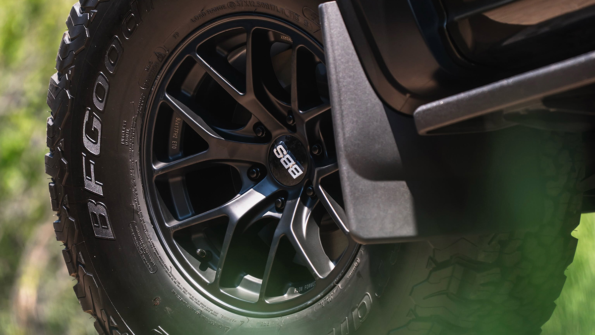 Closeup of BBS Wheels on truck