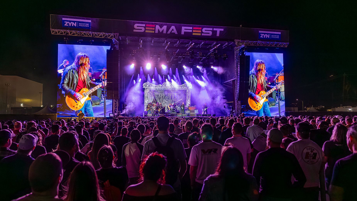 Concert stage at SEMA Fest