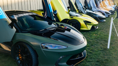 Exotic and luxury automobiles at Monterey Motorsports Festival