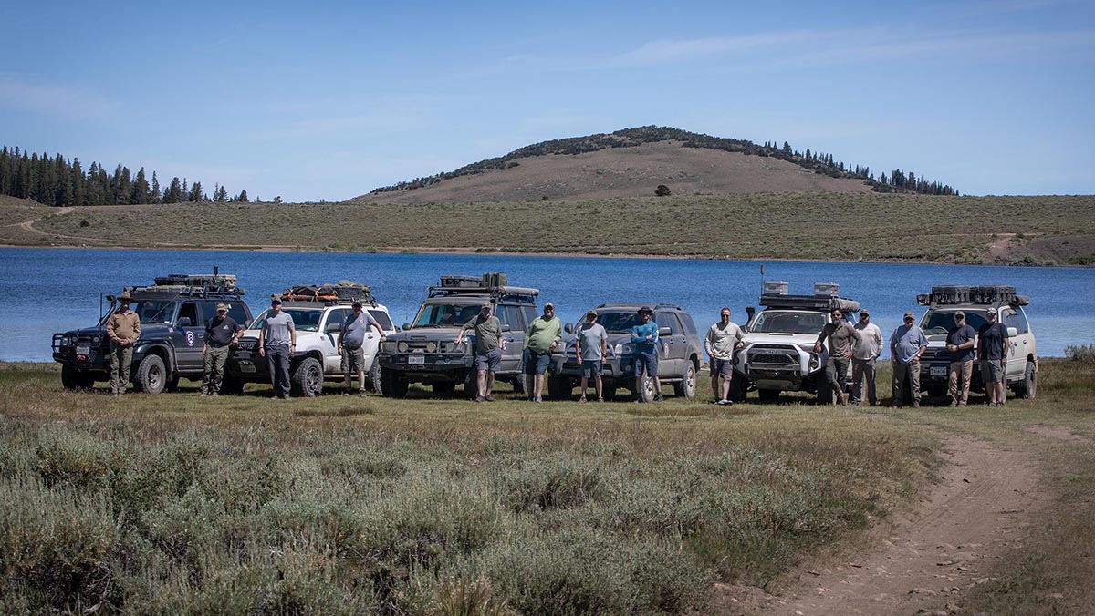 FBO members and veterans on a recent trip near Mono Lake, California
