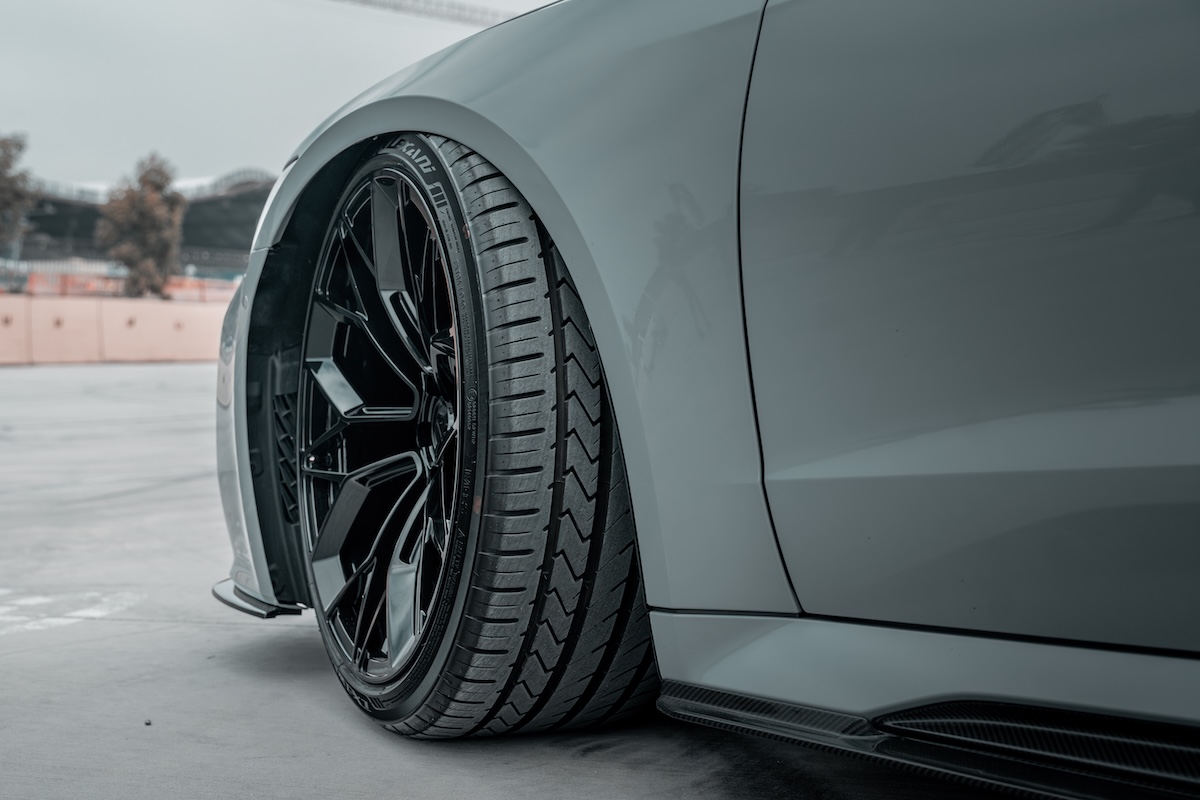 Import Performance turbo tires front extreme low angle tire