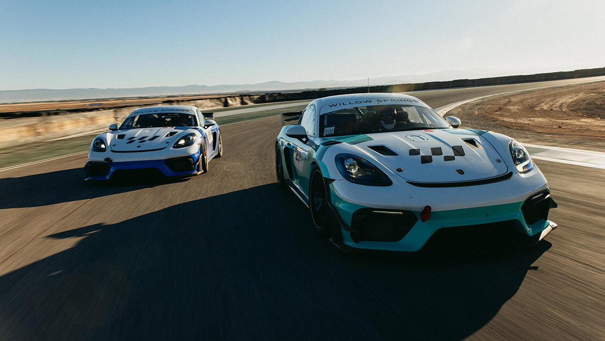 Race cars at Willow Springs Raceway