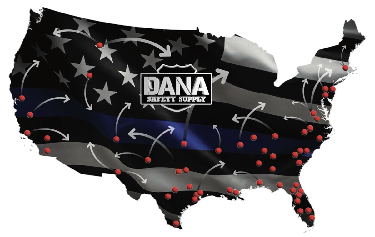 Map of Dana Safety Supply locations