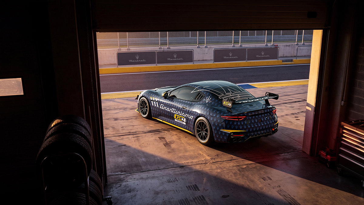 Maserati Project GT4 three-quarter rear view