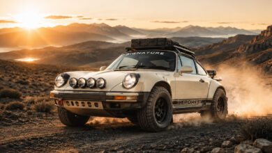 Meridian 911 driving on dirt trail