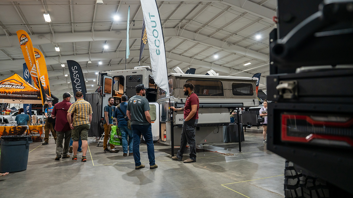 Inside the Expo hall of the MOORE Expo