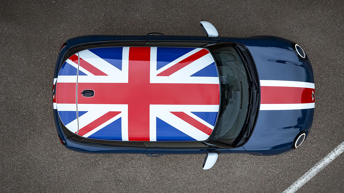 MINI Cooper Heritage Edition from above