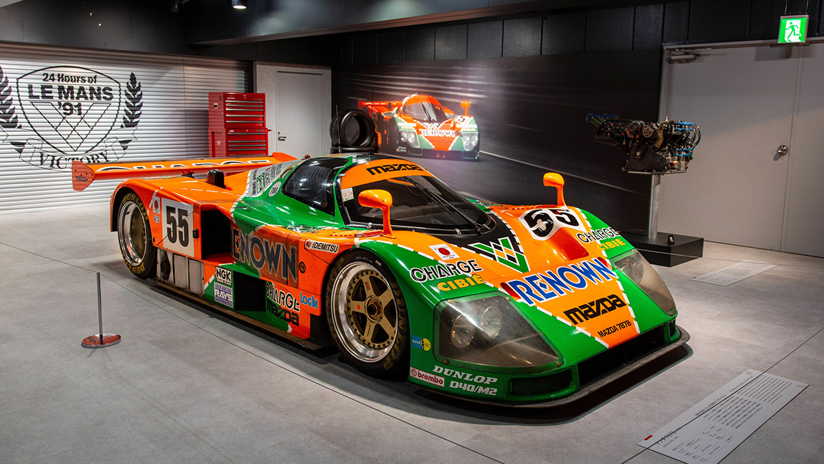 Mazda 787B on display