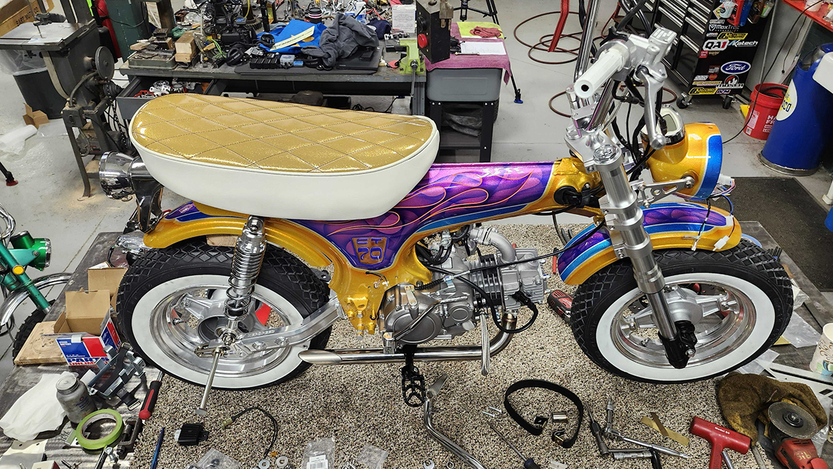 Stay Gold Honda CT-70 Custom in the Hemmings Garage