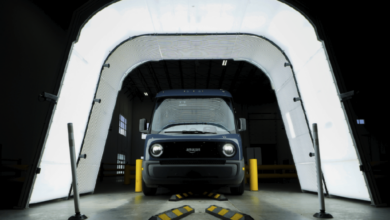UVeye amazon van inspection front view