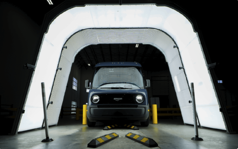 UVeye amazon van inspection front view