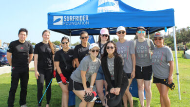 Yokohama Surfrider beach cleanup volunteers