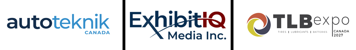 autoteknik canada, ExhibitIQ Media Inc., TLB Expo logos