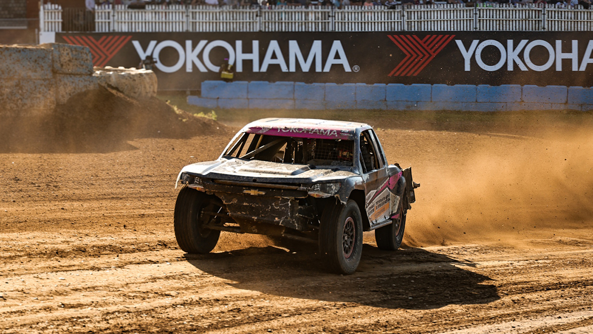2025 Crandon action shot with Yokohama driver Gray Leadbetter