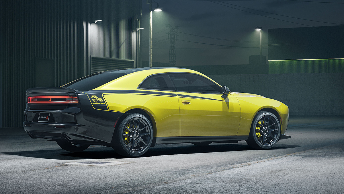 2027 Dodge Charger Super Bee Launch Edition yellow on black