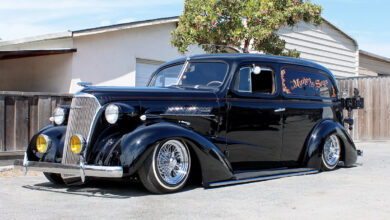 ’37 Chevy Sedan Delivery three-quarter front