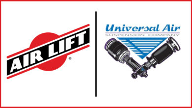Air Lift and Universal Air Suspension Company Logos