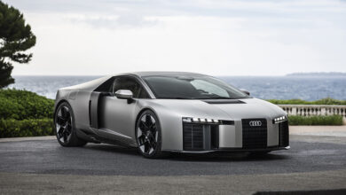 Audi Nuvolari parked by water