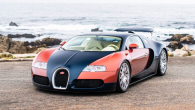 Bugatti One-Of-One Restored Veyron three-quarter front view