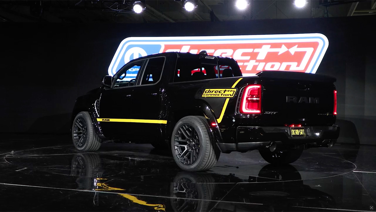 Direct Connection Ram Rumble Bee SRT package three-quater rear