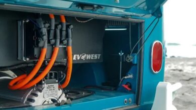 ev west rear truck panel conversion closeup
