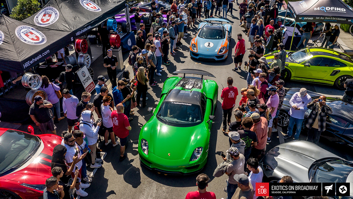 Exotics on Broadway during Monterey Car Week