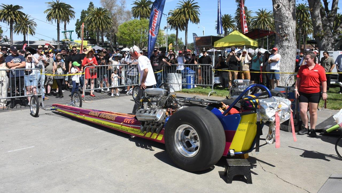 Goodguys 39th West Coast Nationals dragster on display