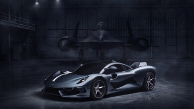 Hennessey Blackbird in hangar with Lockheed SR-71 Blackbird
