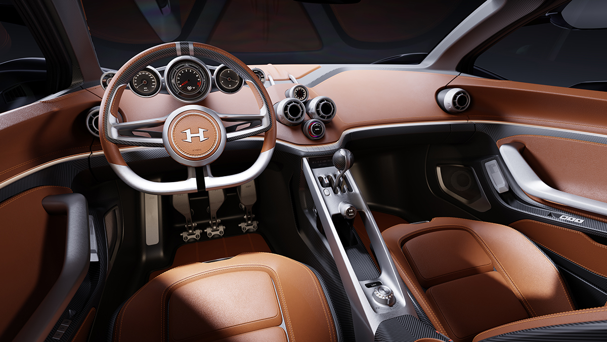 Hennessey Blackbird interior
