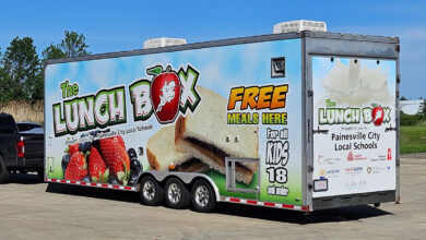 The Lunch Box meal delivery trailer