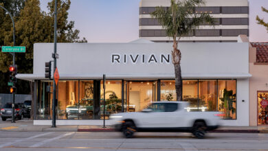 Rivian dealership in Pasadena