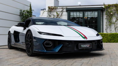 Lamborghini Temerario Tricolore three-quarter front view