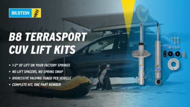 CUV with BILSTEIN ligt kit parts and logo
