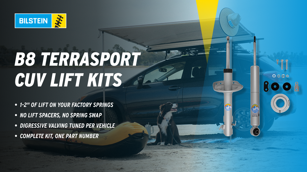CUV with BILSTEIN ligt kit parts and logo