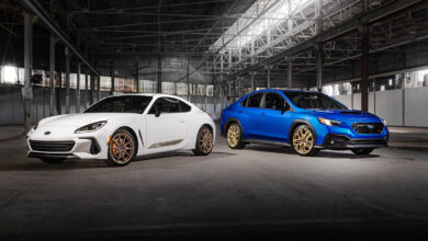 2027 Subaru BRZ ZC15 and 2027 Subaru WRX GD25 in warehouse