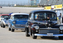 Classic car parade at Lone Star Nationals in Fort Worth