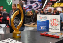 SEMA Data Excellence trophy on table at SEMA Show