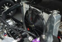 performance cooling maradyne high performance fan and radiator installed hood open